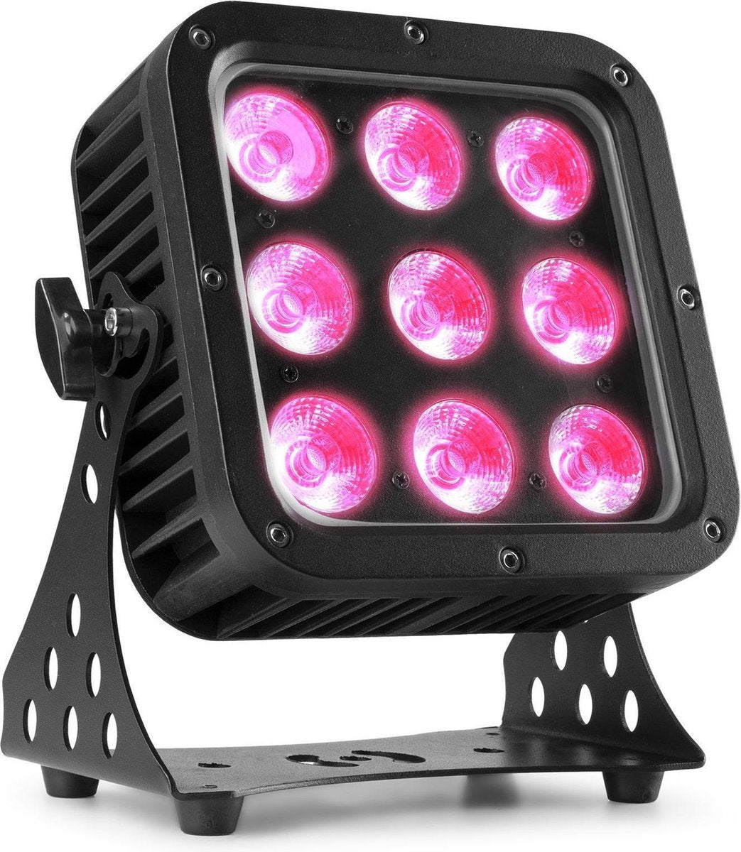 Floodlight - BeamZ StarColor72 LED floodlight voor o.a. de belichting van gebouwen - IP65 waterdicht - 9 x 8W LED's
