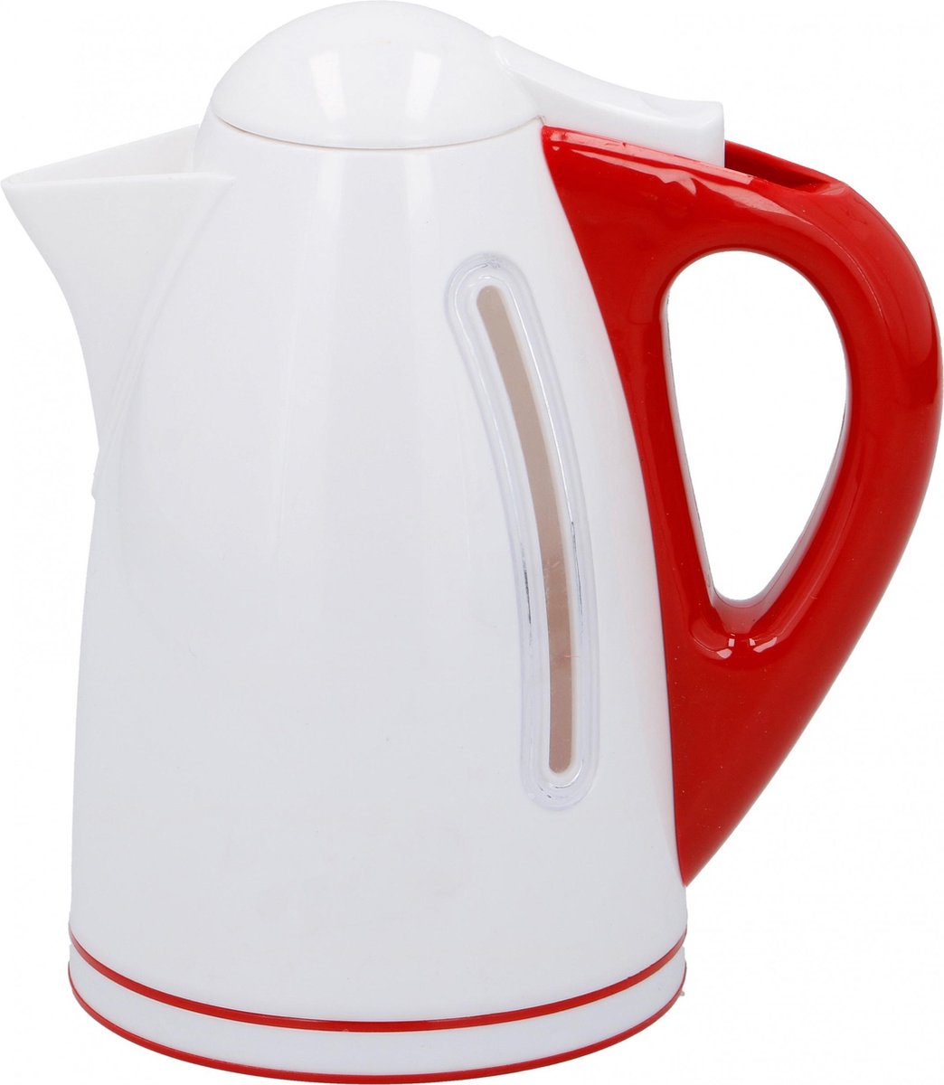 Eddy Toys Waterkoker Rood/wit 15 Cm