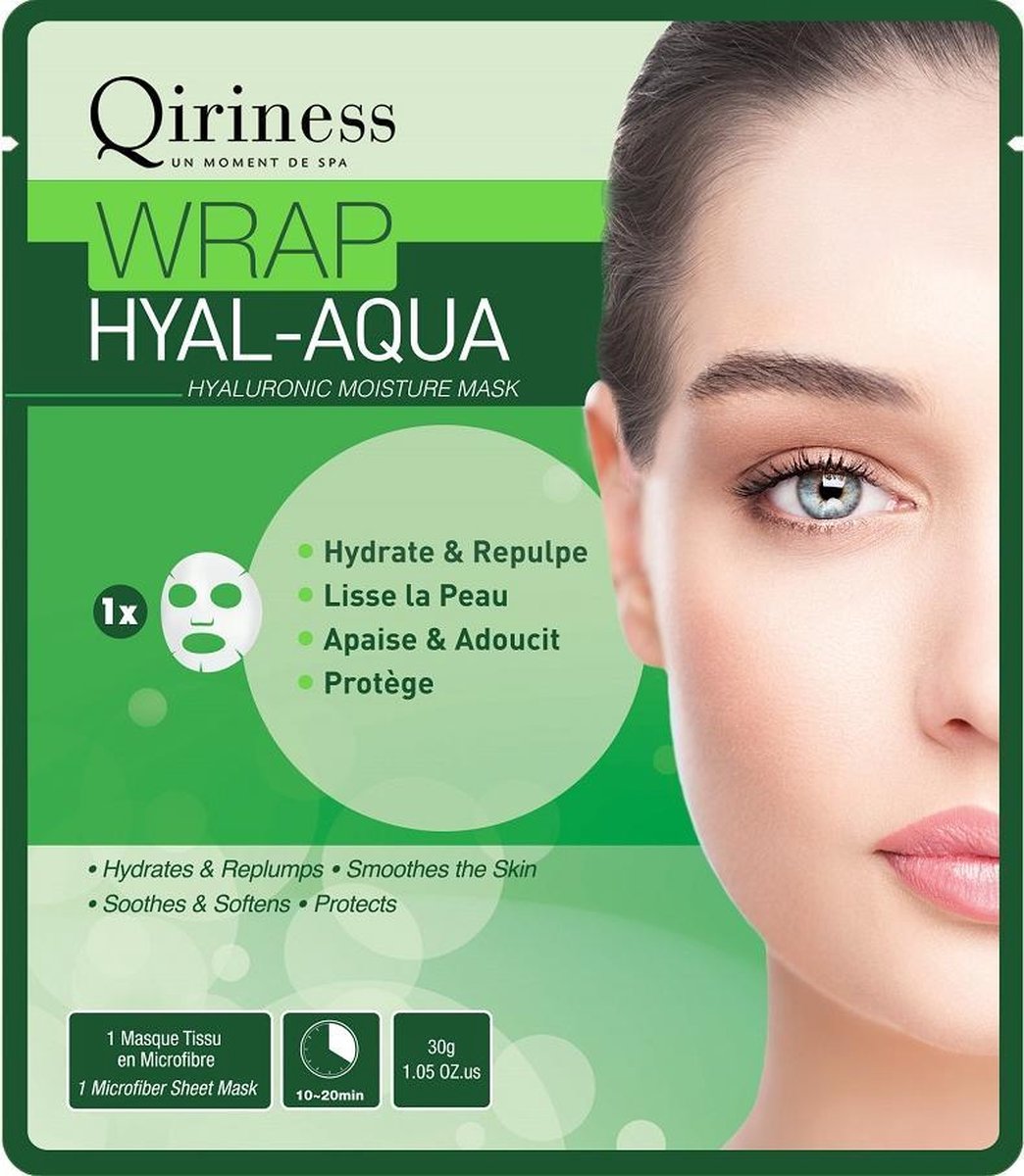 Qiriness - Wrap Hyal-Aqua Mask In A Moisturizing Faucet From Hyaluronic Acid 30G