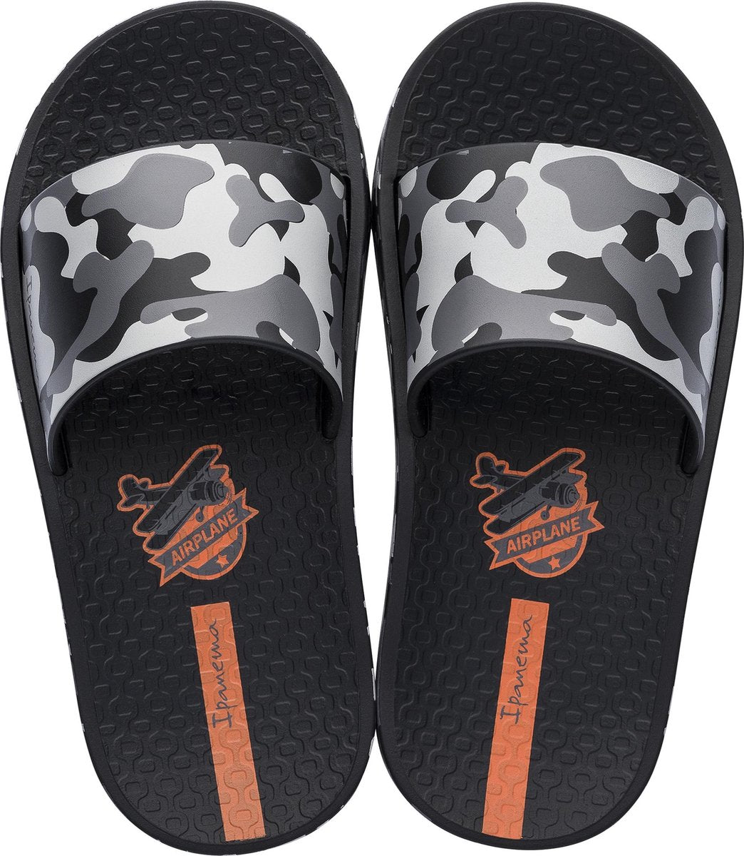 Ipanema Urban Slide Kids Slippers - Black/Grey - Maat 30