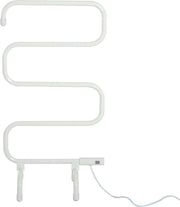 HOMCOM Elektrische handdoekdroger vrijstaand melkwit 50 x 30 x 95cm