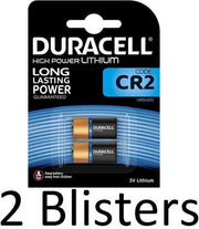 4 Stuks (2 Blisters a 2 st) Duracell CR2 High Power Lithuim Batterij
