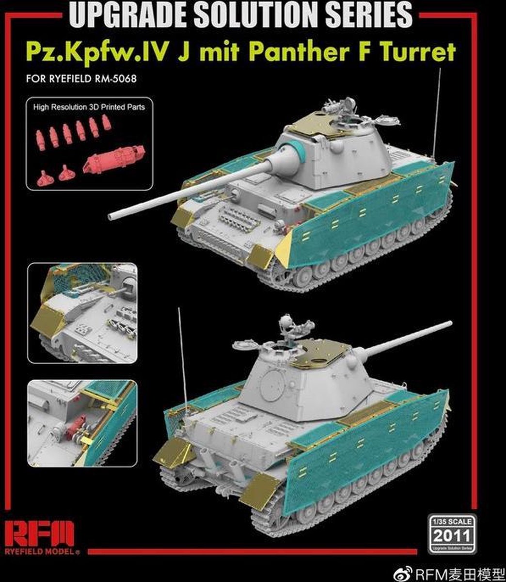 Rye Field Model | 2011 | Pa.Kpfw.IV J mit Panther turret UPGRADE | 1:35