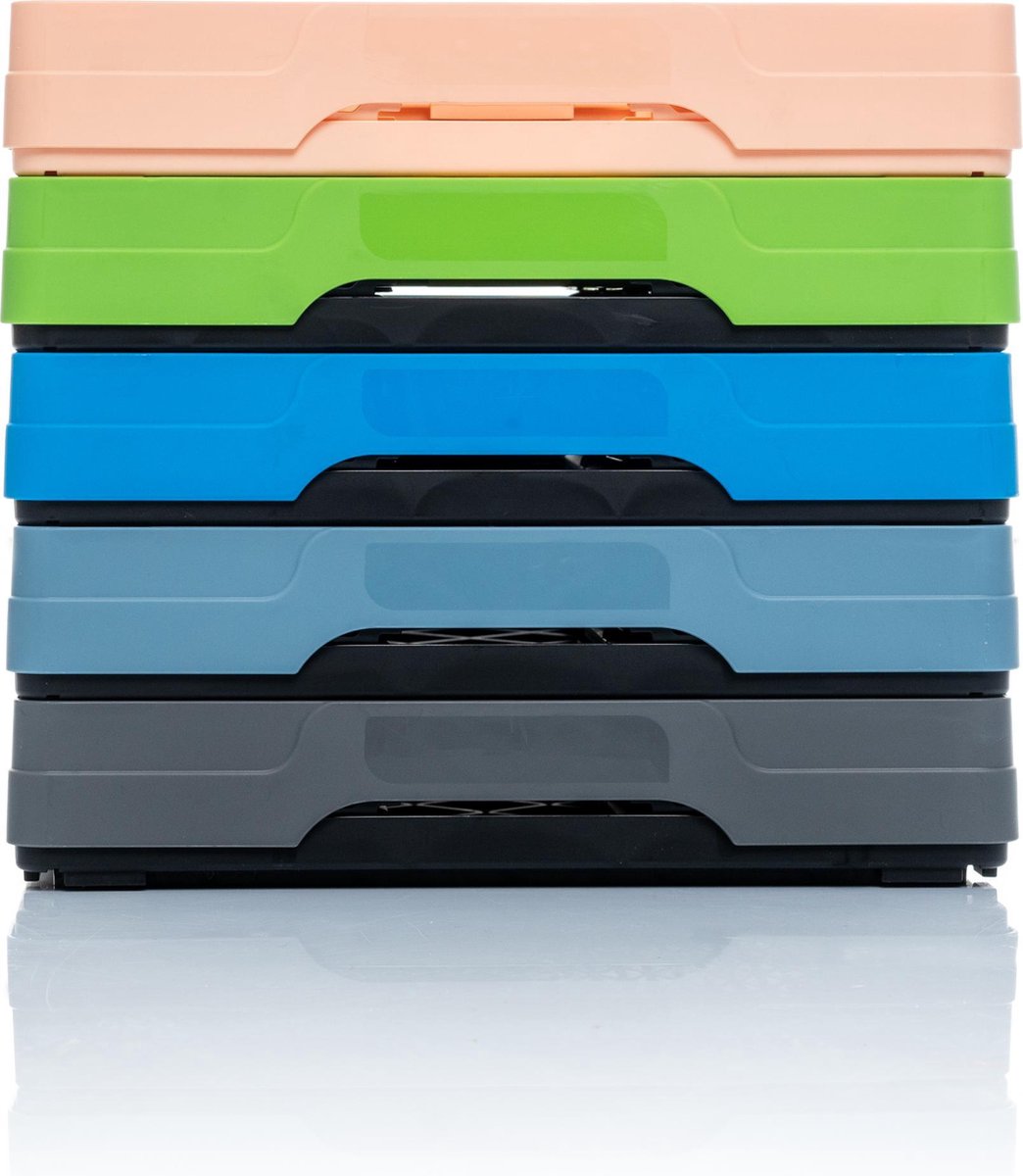 Vouwkratten TONTARELLI - set van 6 stuks - 6 kleuren