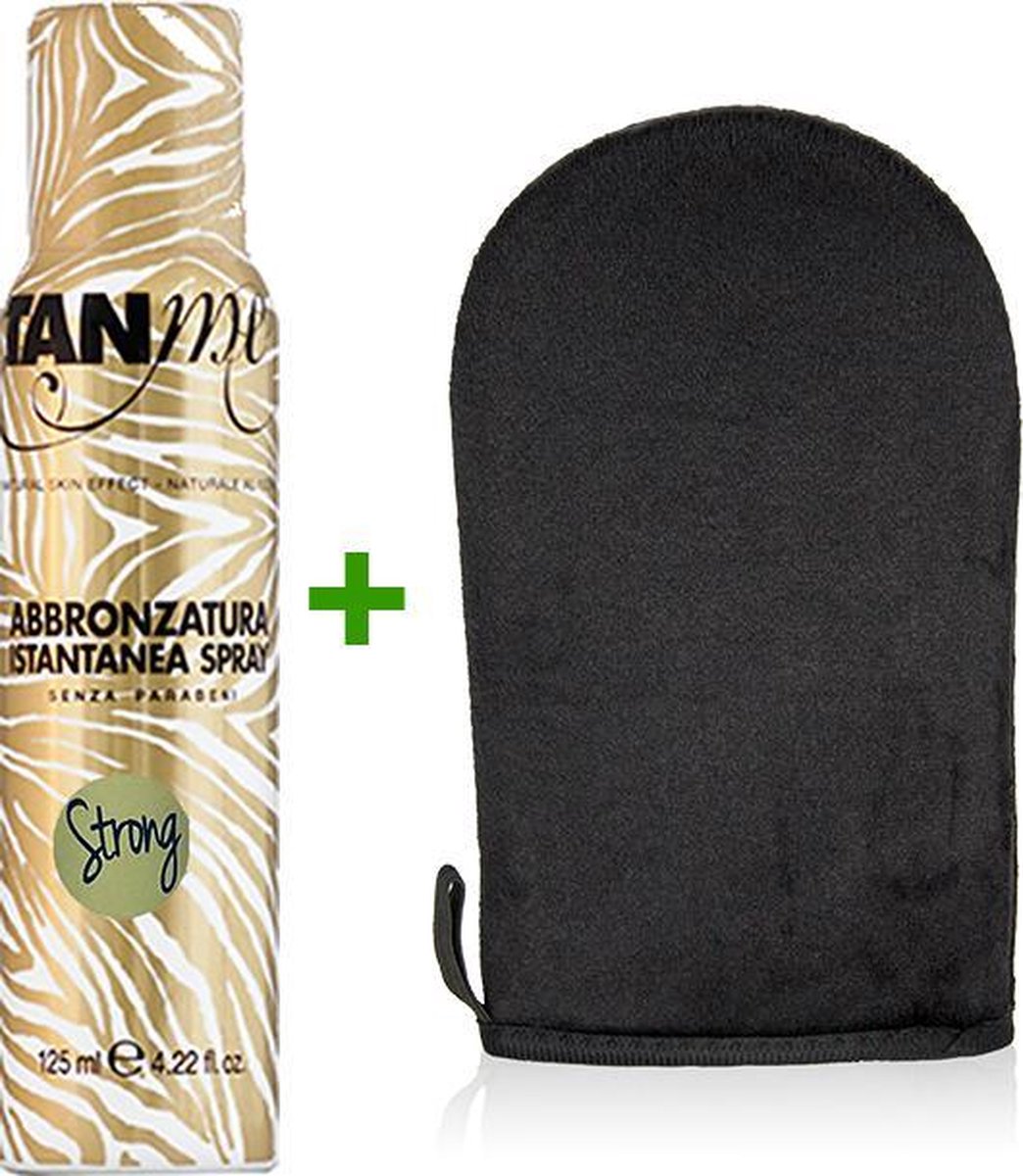 TanMe Zelfbruiner - Self Tanning - Spray + Tanninghandschoen - Gezicht en Lichaam - Strong