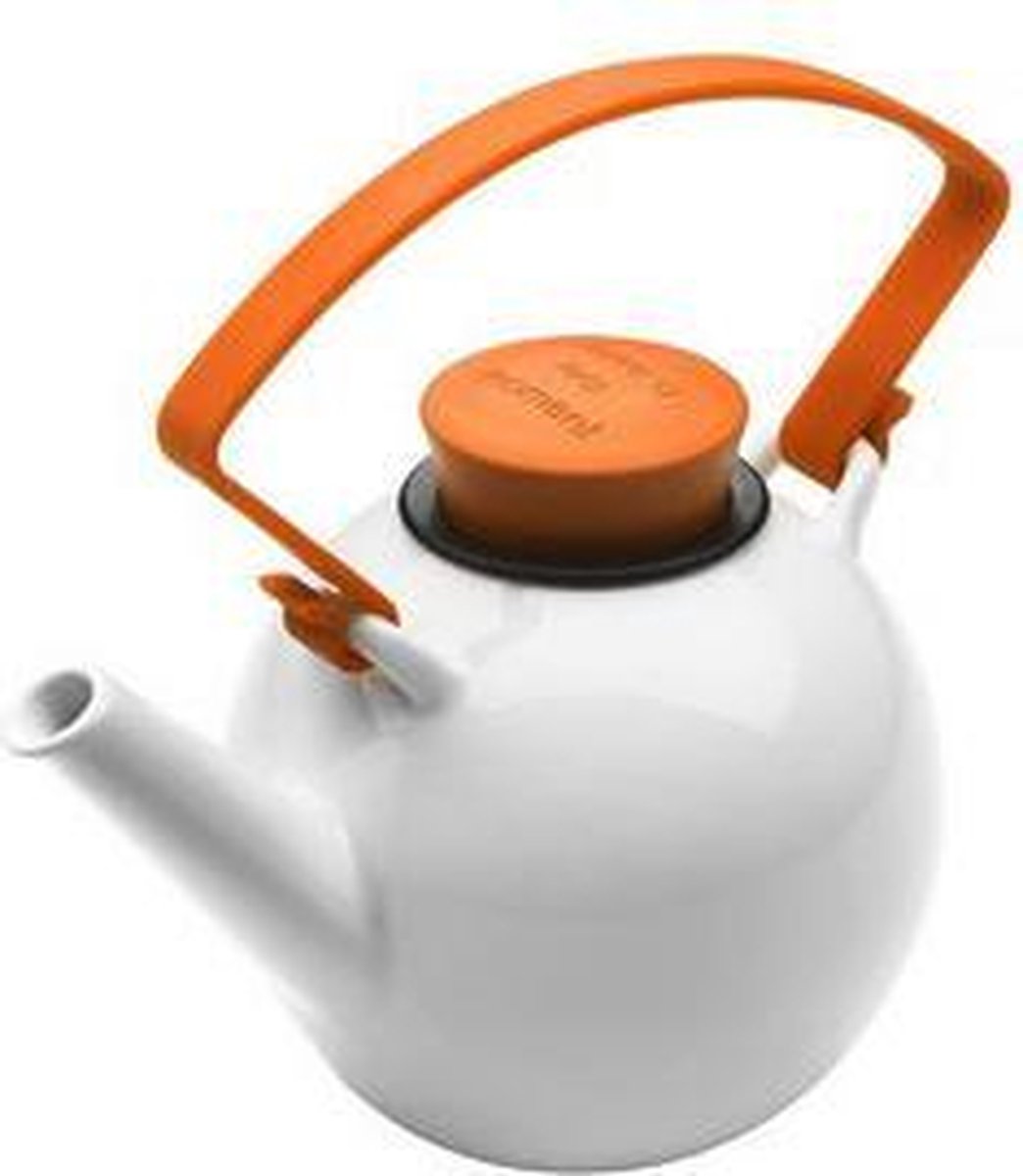 Qdo Cliphandvat Theepot - 1 l - Porselein - Oranje