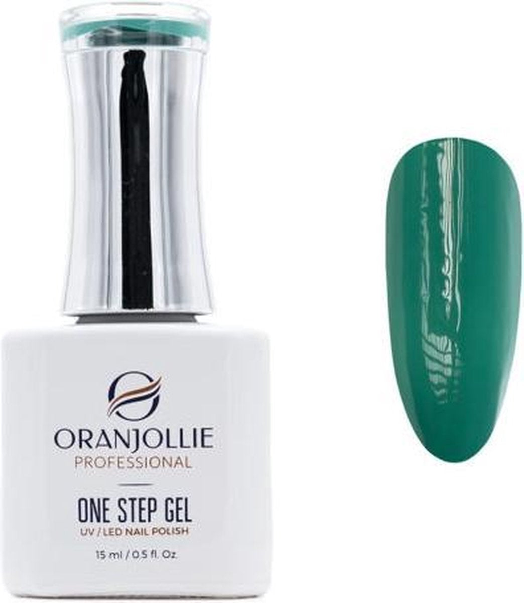 Oranjollie Eén Stap Gel UV/LED - Nagellak – Nail Polish - Groen - OM075
