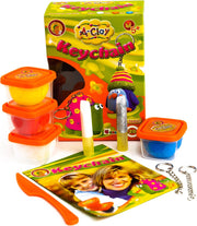 Orange Elephant Klei Sleutelhanger