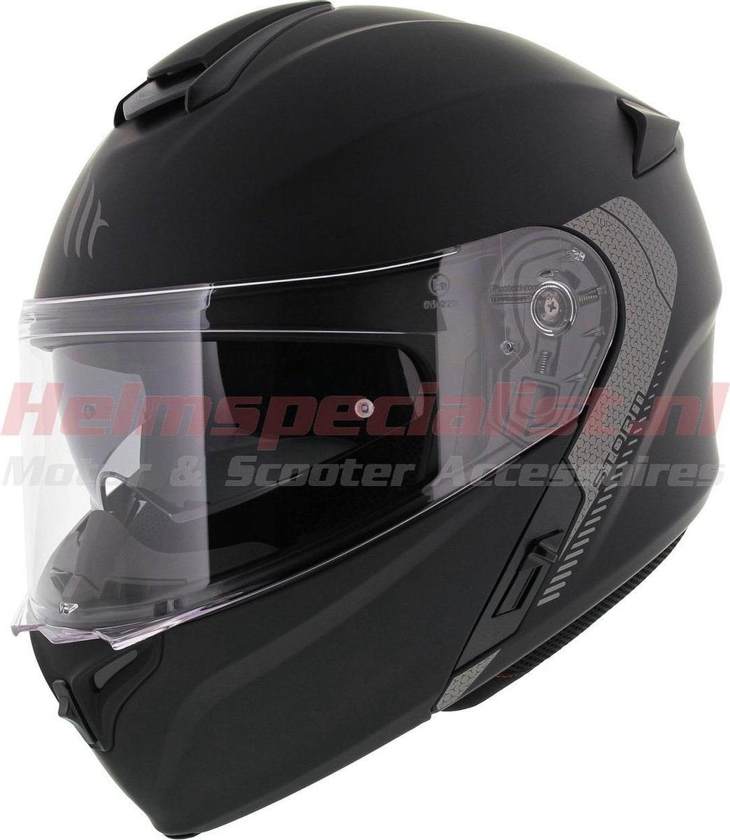 MT Storm SV systeemhelm mat zwart S