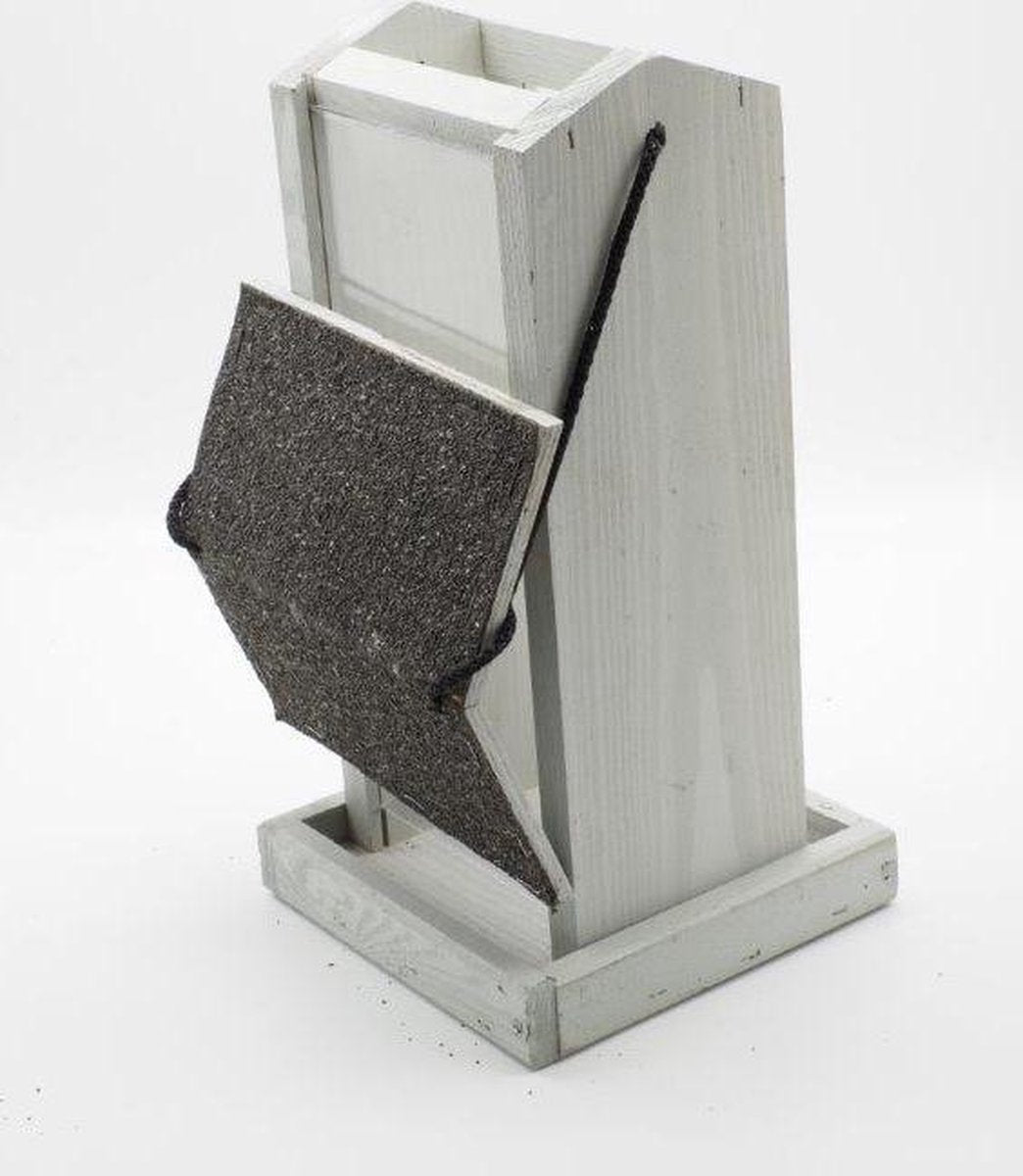 Vogel voederhuisje met plexi 17x17x33cm