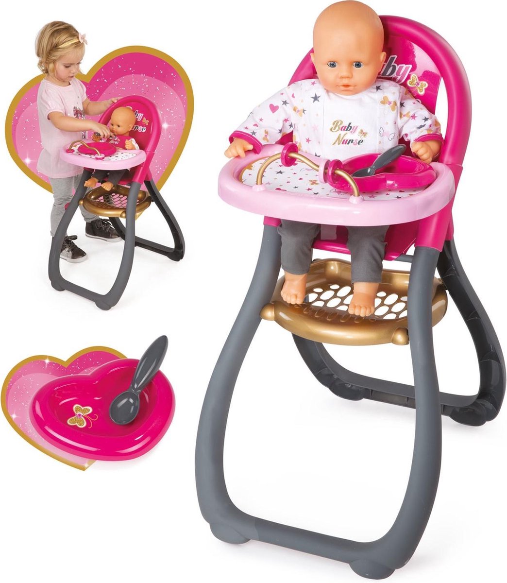 Smoby Baby Nurse kinderstoel 34x46x65 cm 220310