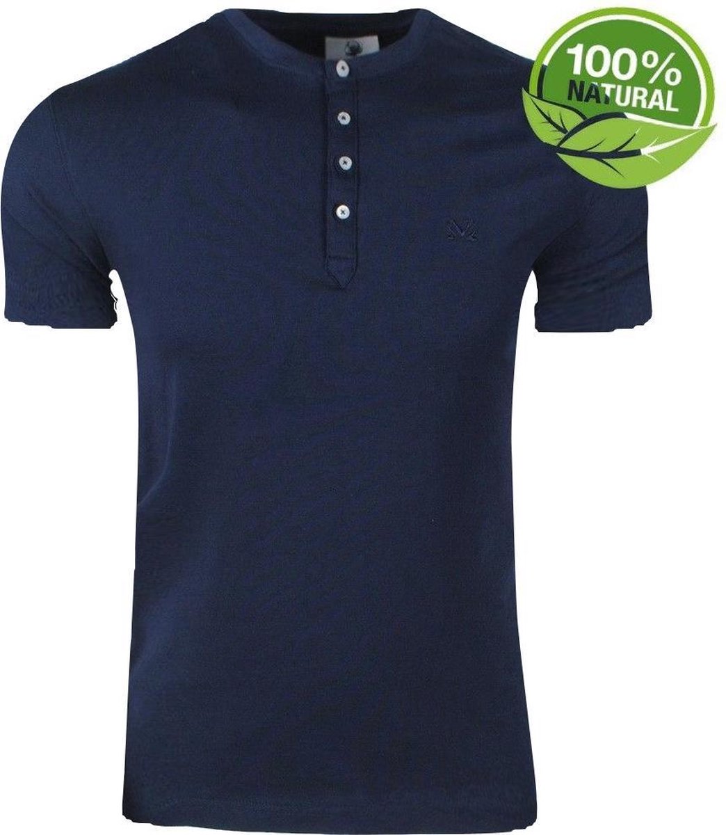 MZ72 - Heren T-Shirt - 100% Biologisch katoen - Treelife - Navy