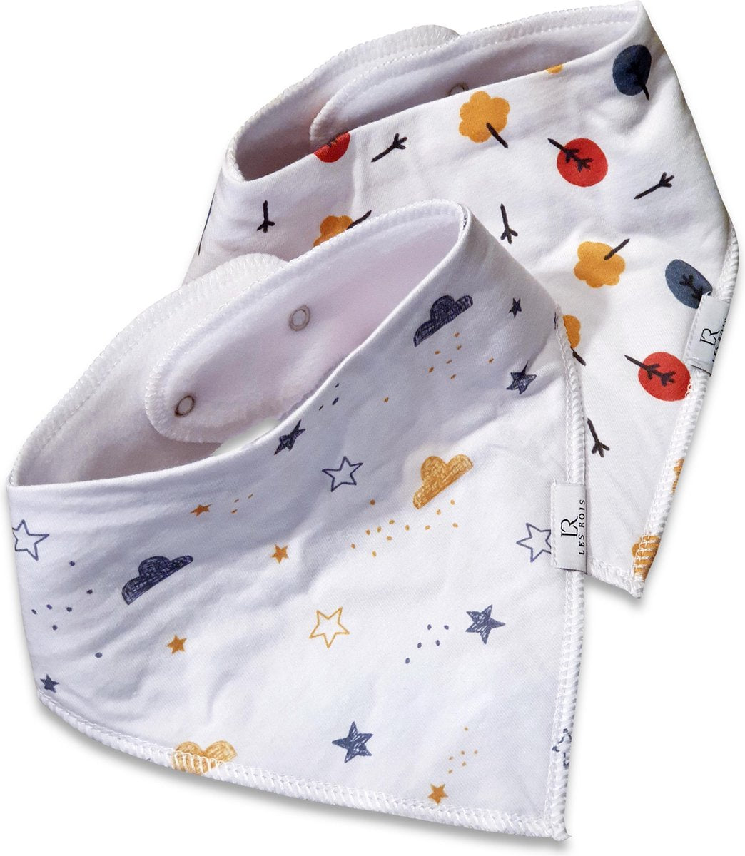 Slabbetjes Baby - ‘Stars and Nature’ - Bibs - Bibs Fopspeen - Bandana - Bandana Slab - Baby - Slabbers Baby - Slabber - Slabbertjes Baby - Les Rois