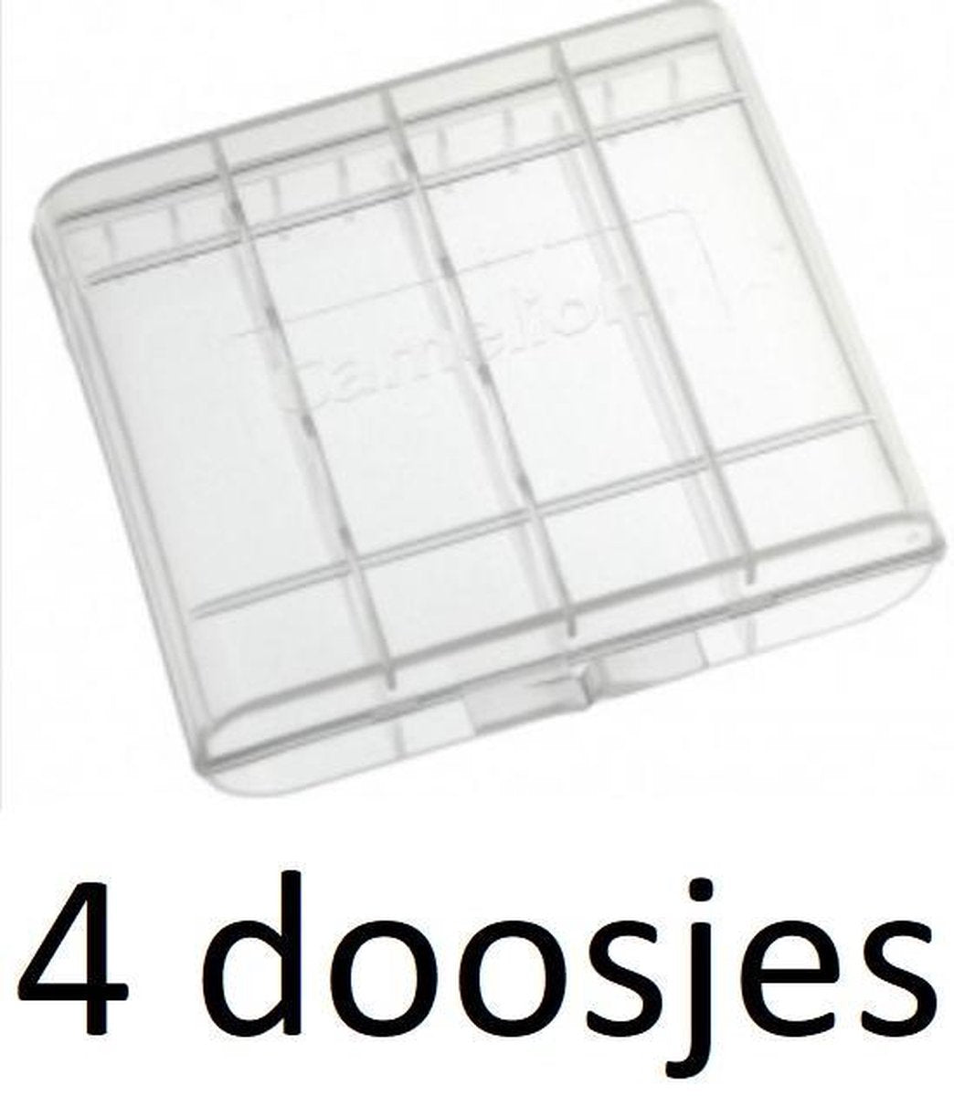 4x Camelion Opbergdoos voor 4 AA of AAA batterijen
