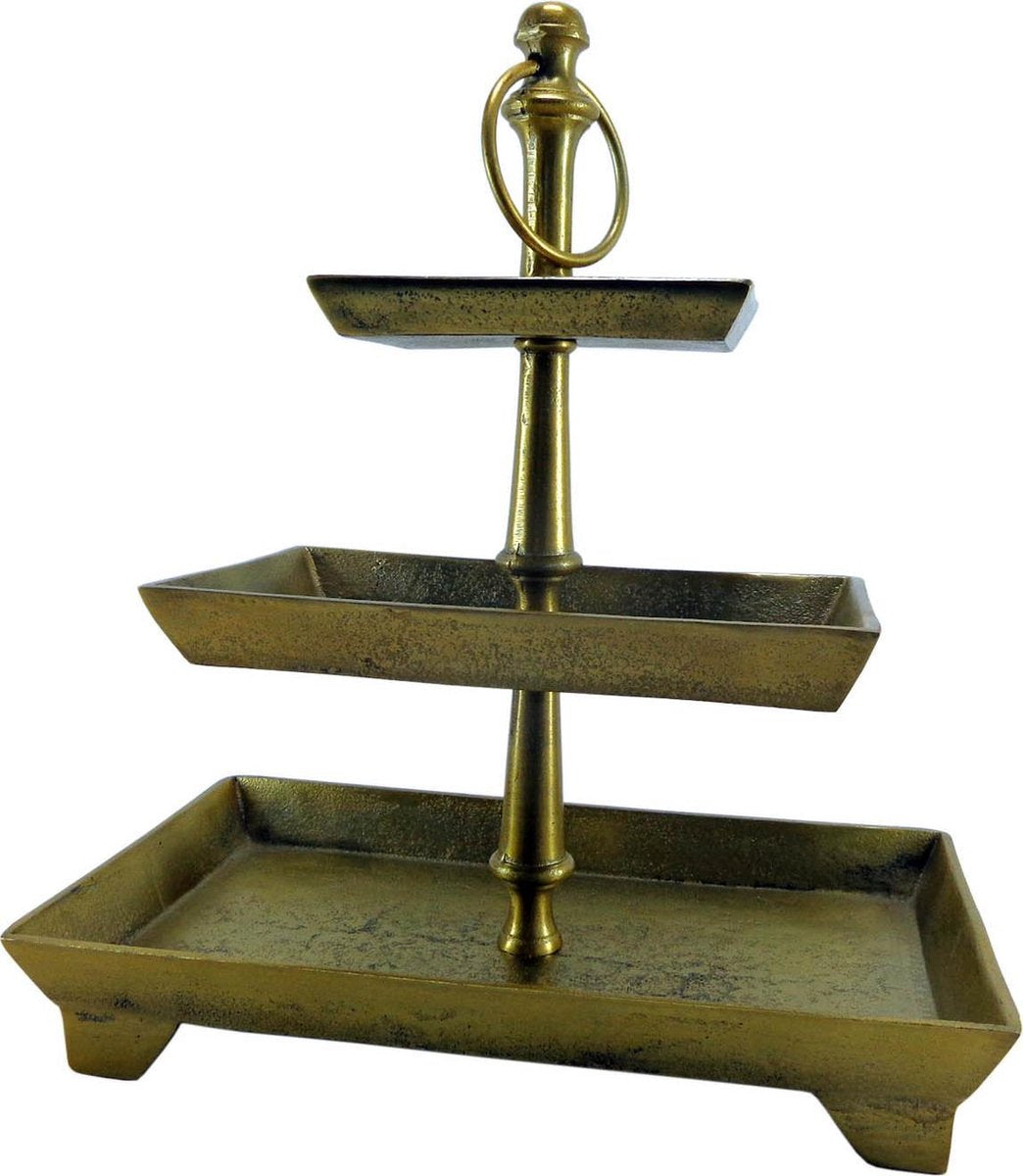 Deco4yourhome - Etagere - 3 Laags - Goud