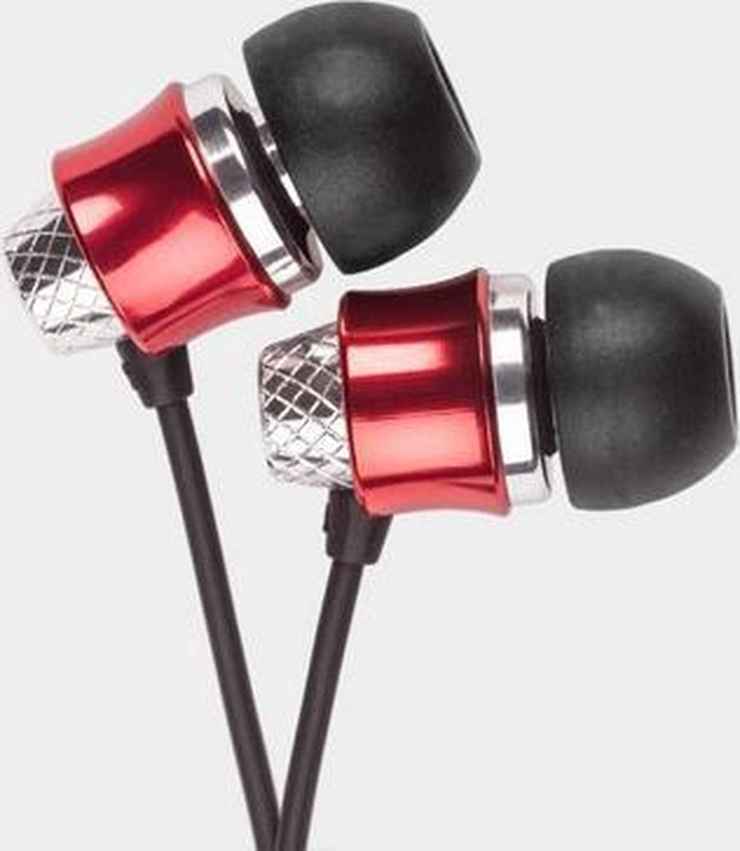 Krüger & Matz KMM01RD - Metalen in-ear ooroordopjes - rood