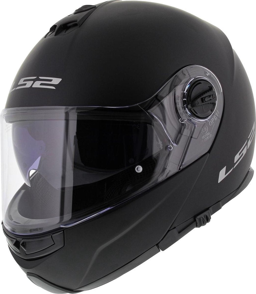 LS2 FF325 Strobe Solid systeemhelm - Motorhelm - Mat zwart - Maat 2XL
