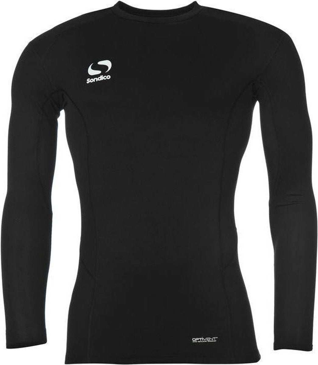 Sondico ondershirt Lange mouw - Heren - Zwart - Maat M