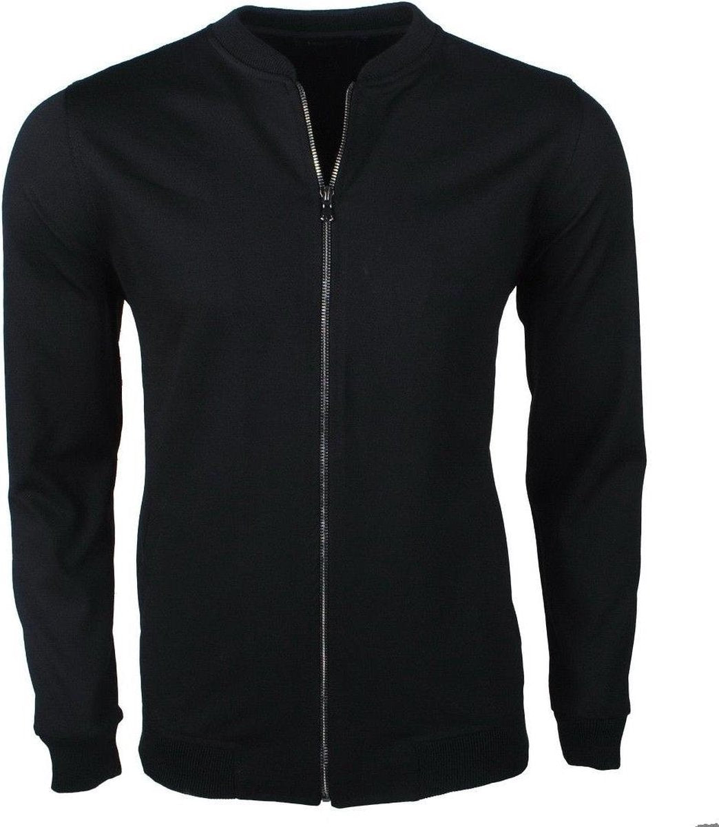 Ferlucci - Exclusief  Heren Vest -  Bomber model - Zwart