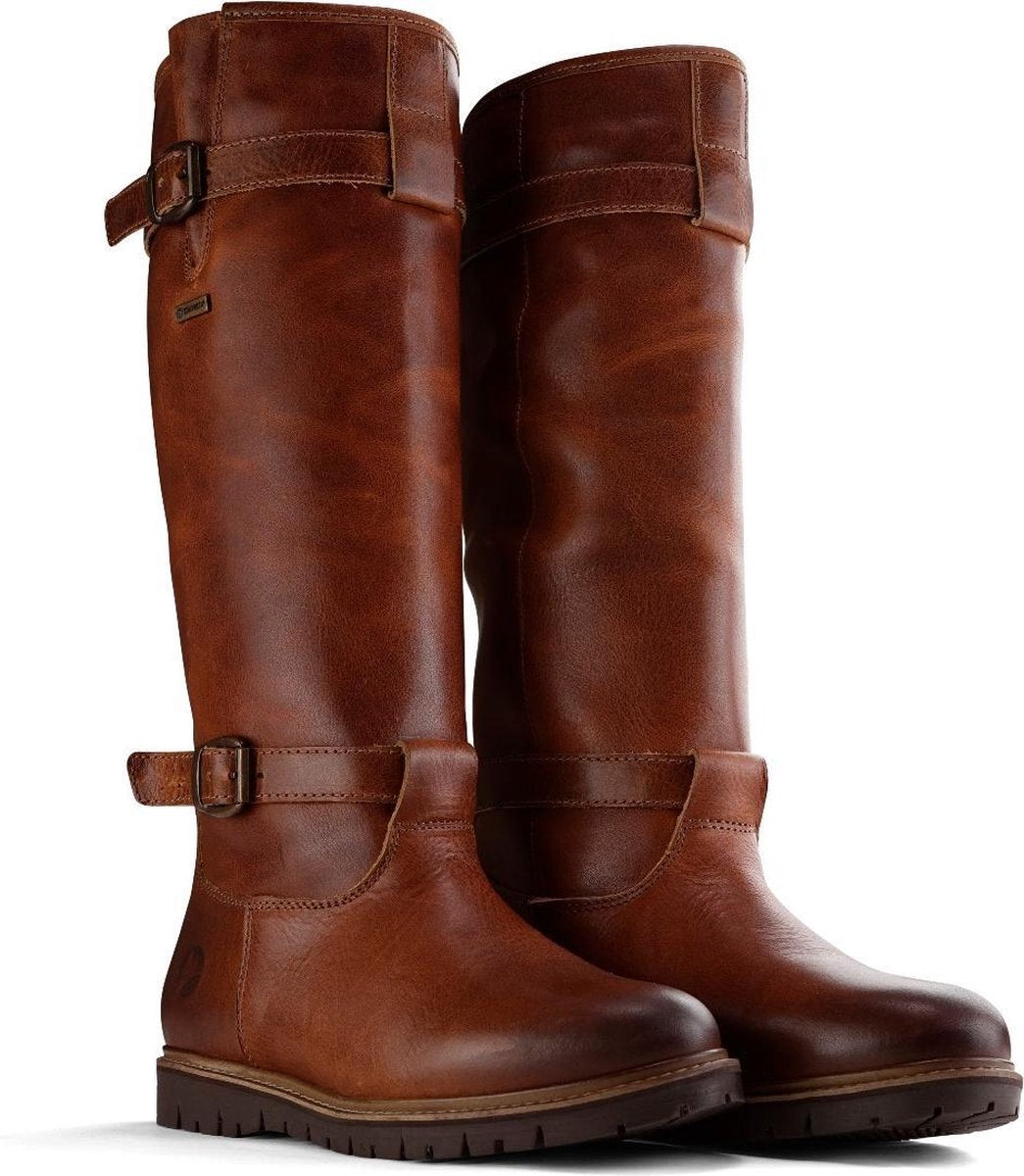 Travelin Wasilla Outdoorlaarzen Vrouwen - Cognac - Maat 39