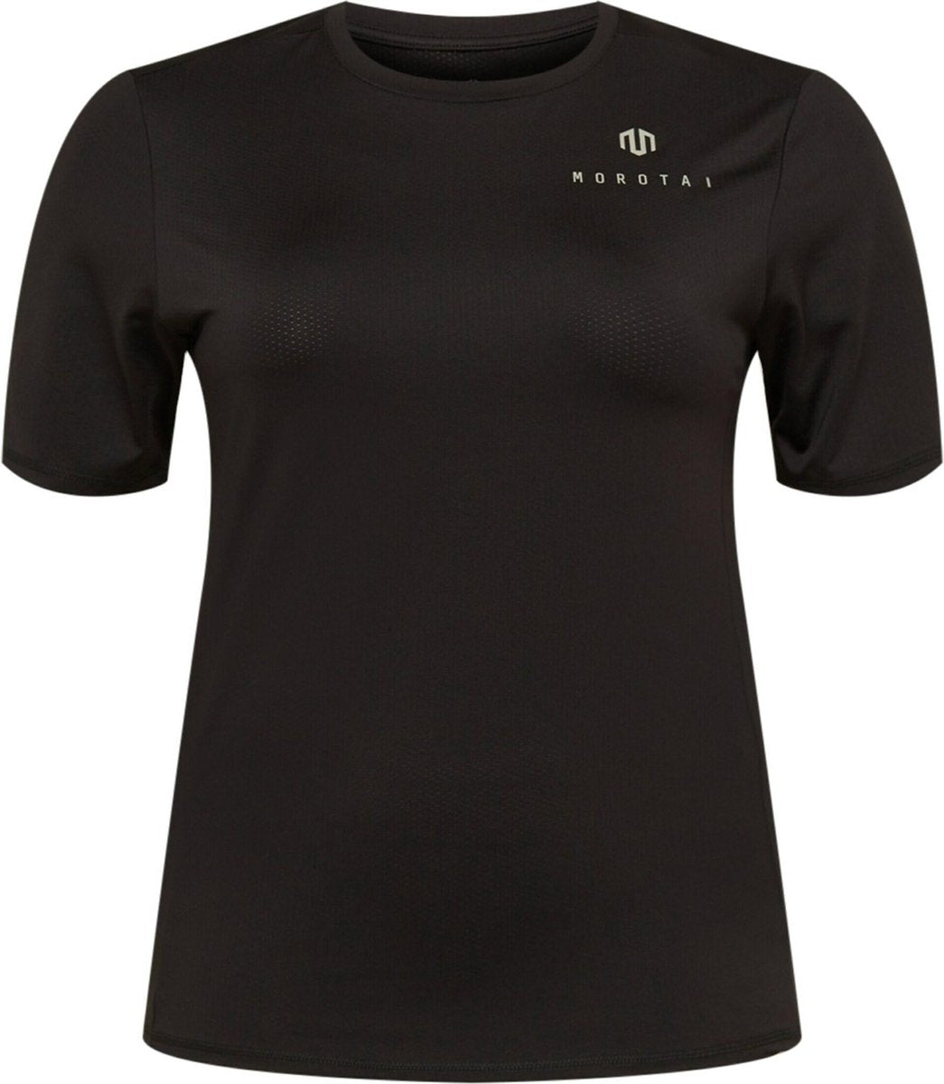 Morotai functioneel shirt mesh tee Zwart-S