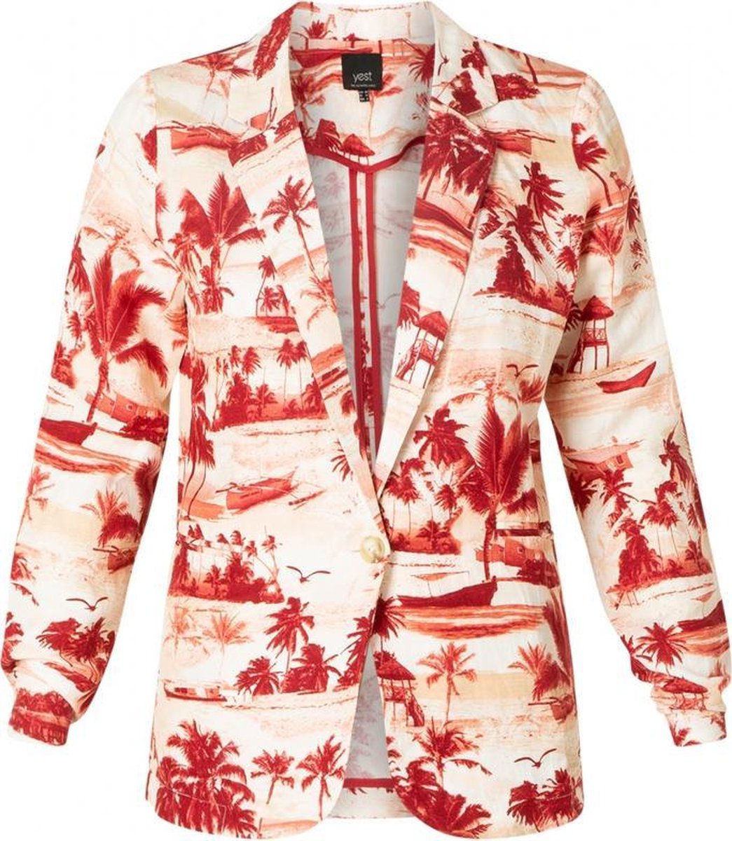 YEST Indu Blazer - Port/Multi colour - maat 46