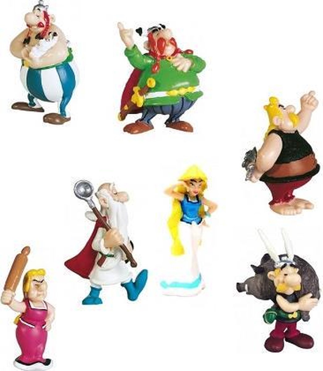 Speel figuurtjes Asterix en Obelix (ca. 6-10 cm) Plastoy