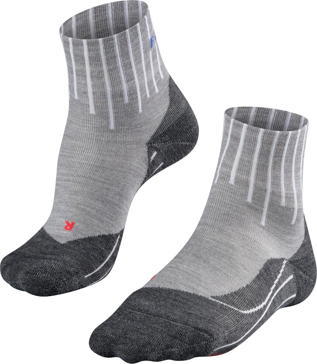 FALKE TK5 Short Equalizer Dames Wandelsokken - Lichtgrijs - Maat 35-36