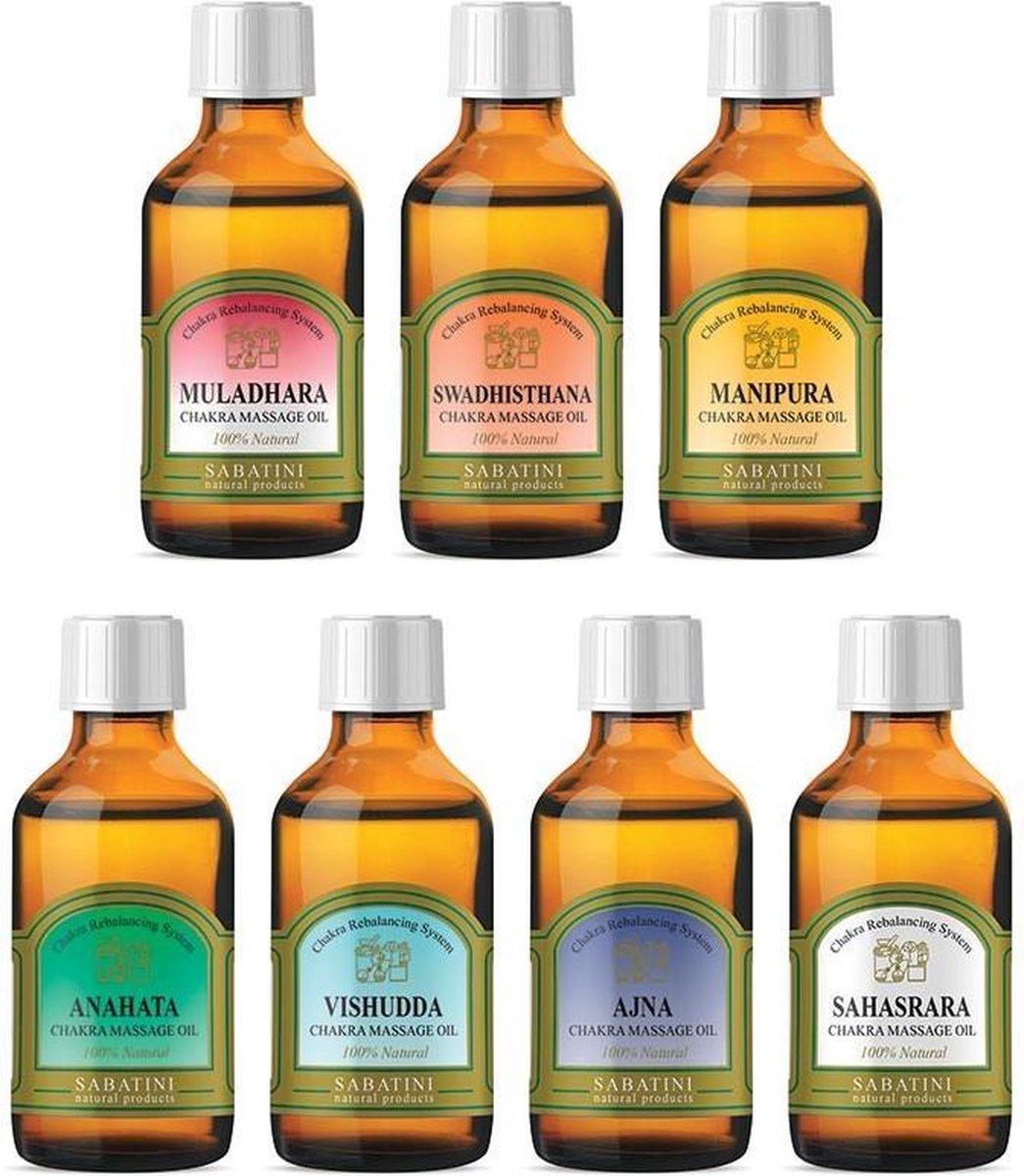Chakra Massageolie (Set van 7)