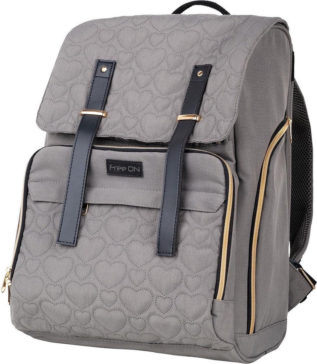 Verzorgingstas - Rugzak - Luiertas FreeON Grey-Gold