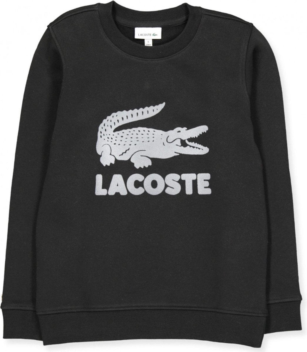 Lacoste Sporttrui - Maat 140  - Unisex - zwart - wit
