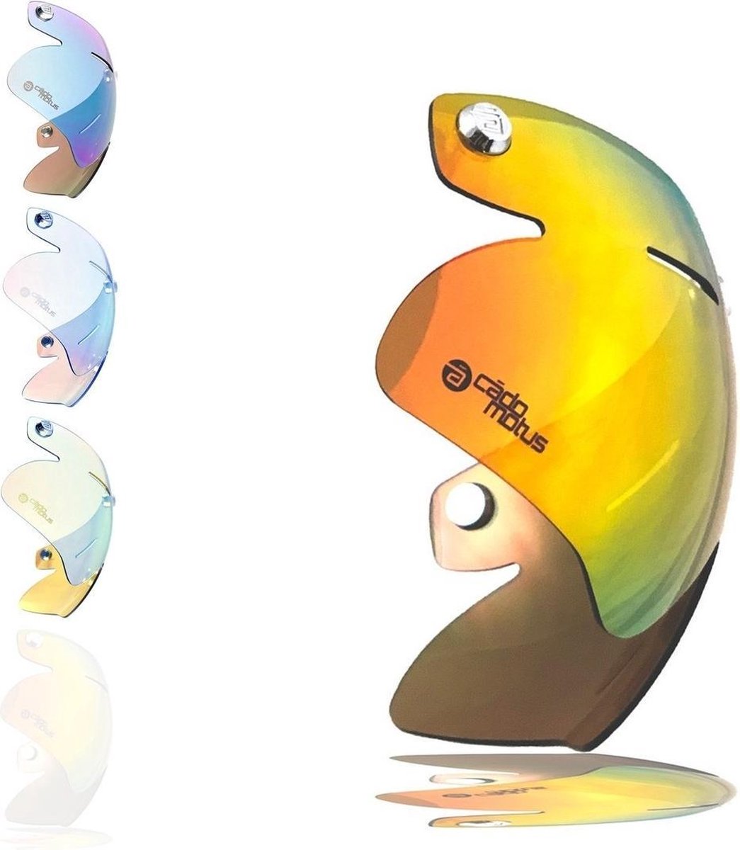 SKYlight vizier voor Omega Aerohelm | Schaatshelm | Fietshelm (donkere lens