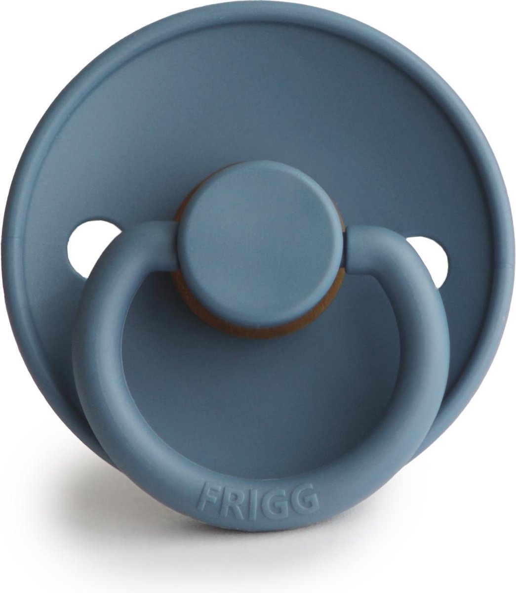 FRIGG Fopspeen maat 1 - 0-6 maanden - Glacier Blue - Natuurrubber