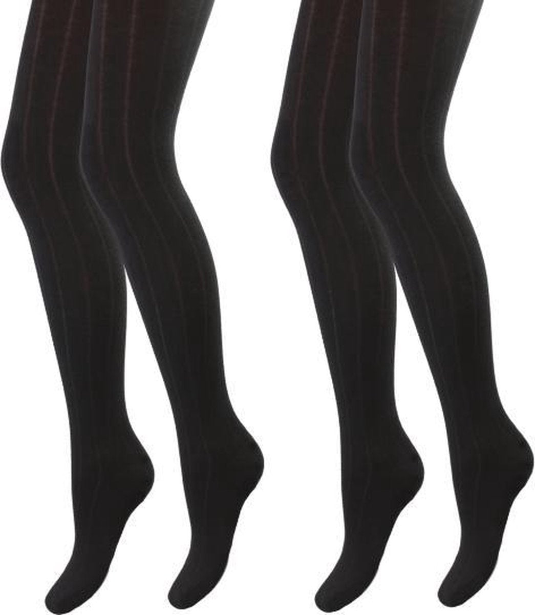 Maillots - 2-Pack - Gestreept - Zwart - Maat S/M