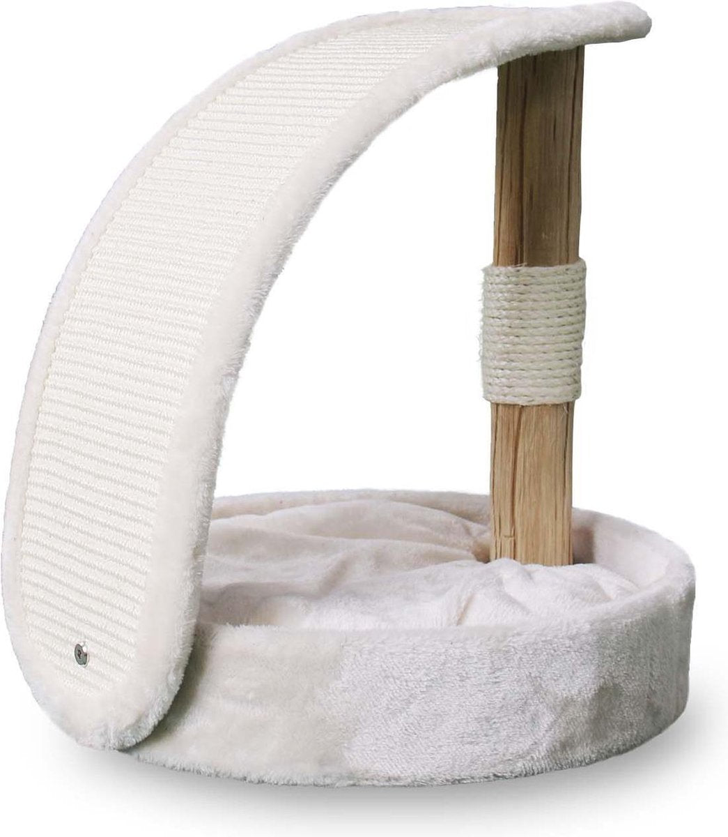 Petrebels Charleston 43 Krabpaal - creme - voor newborn kittens - fluweelzacht