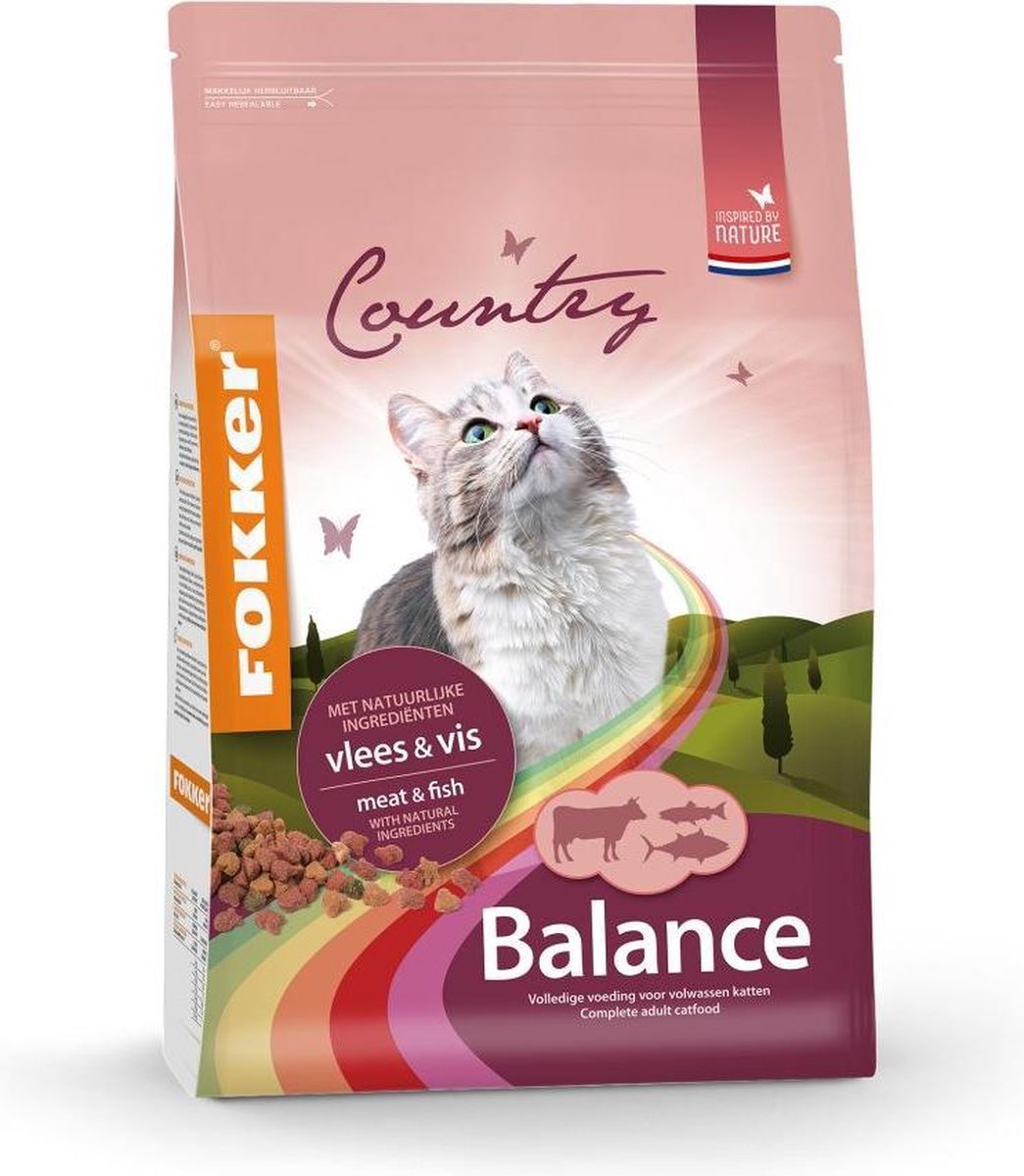 3x Fokker Country Balance Vlees & Vis Kattenvoer 2