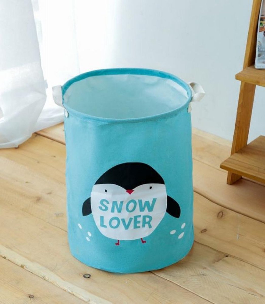 Container - Tas - Wasmand - Speelgoed mand - Pinguïn