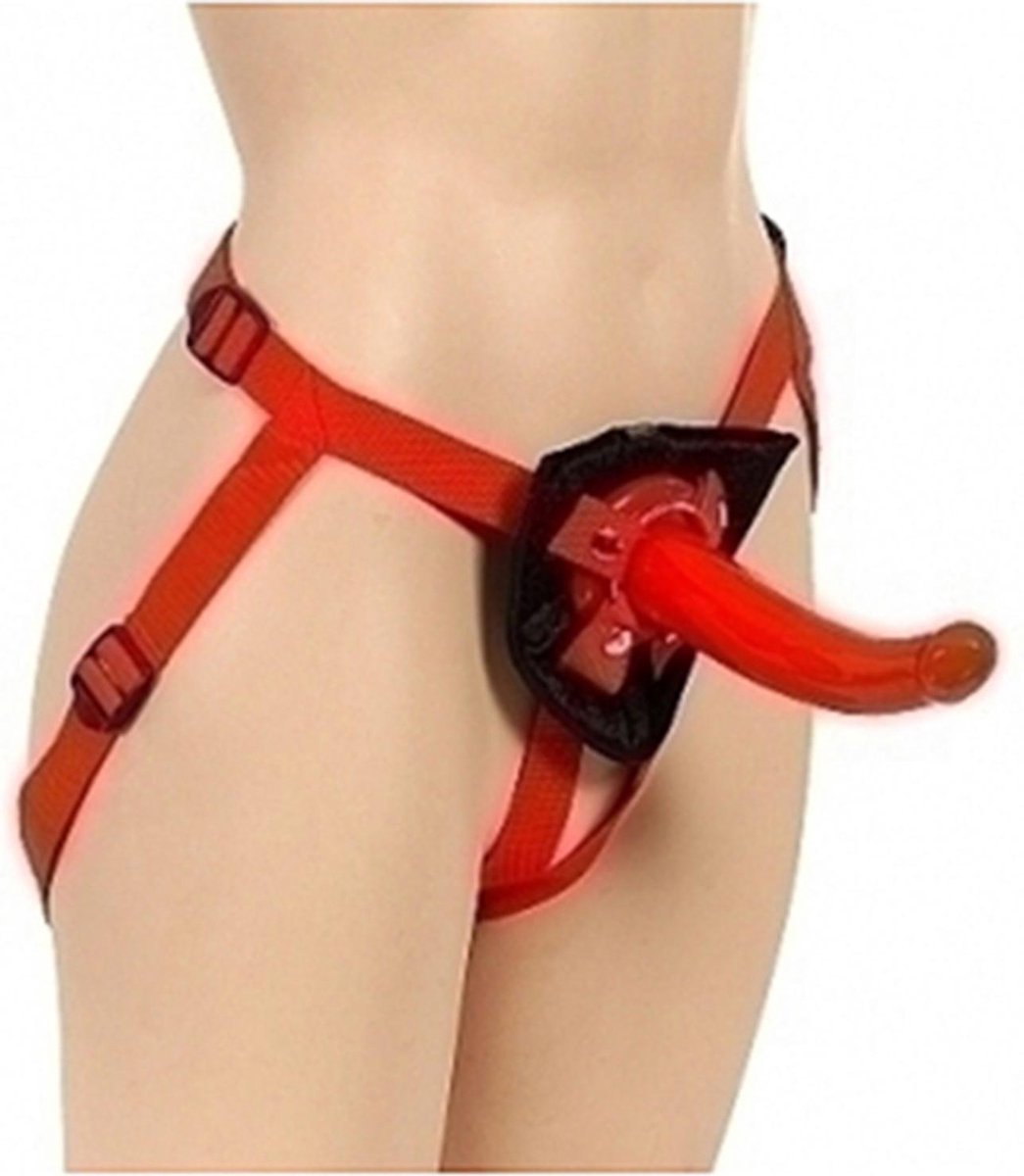 California Exotic Novelties Sophia's Red Rider - Voorbinddildo - Rood - Ø 40 mm