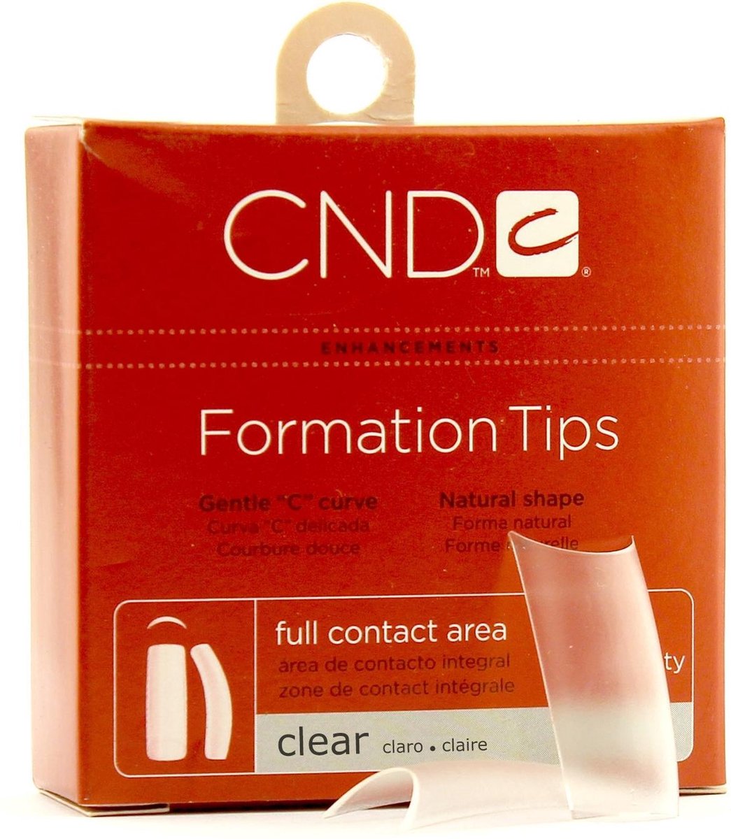 CND - Brisa Sculpting Gel - Formation Clear Tips - Nr. 8