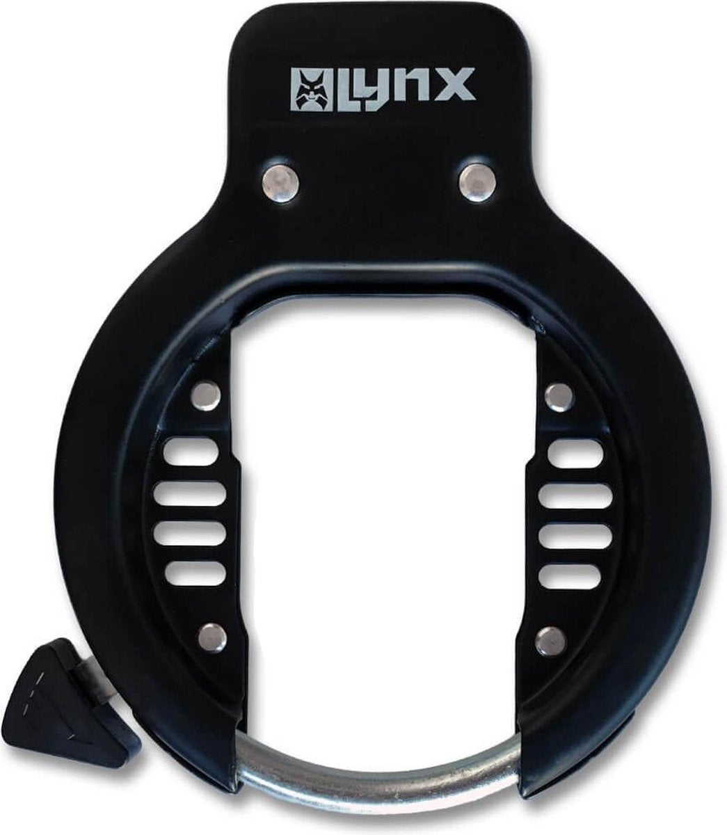 Ringslot Lynx - fietsslot - topboutbevestiging - 2 sleutels - zwart