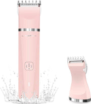 Elektrisch scheerapparaat 2-in-1 scheermesje voor dames Nat en droog Elektrisch scheerapparaat voor dames Oplaadbare bikinitrimmer Ladyshaver IPX7 waterdicht