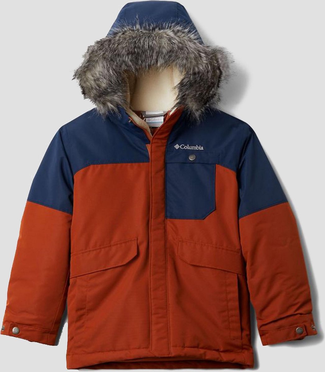 Columbia Nordic Strider Outdoorjas Rood/Blauw Kinderen - Maat 140