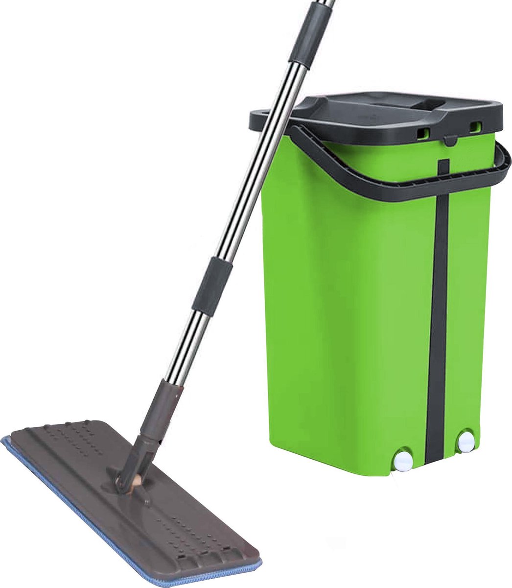 Cenocco CC-9077: Flat Mop with Bucket Green