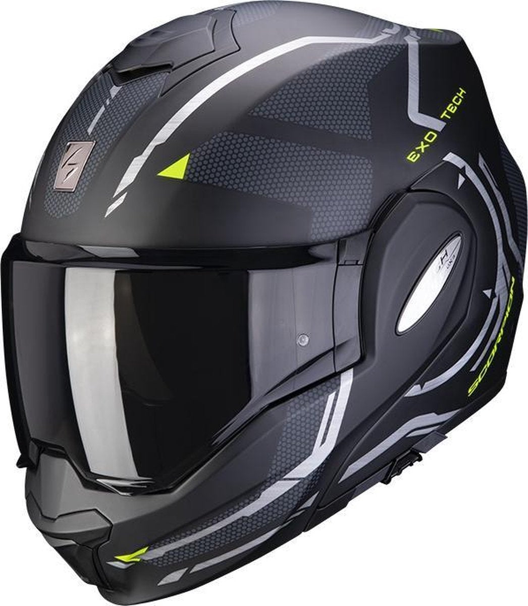 Scorpion EXO-Tech Square Matt Black Neon Yellow  2XL