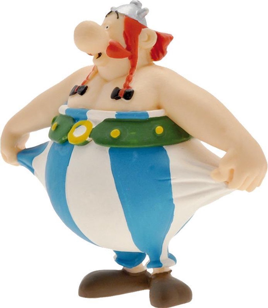 Asterix figuur Obelix holding his pants 8 Cm