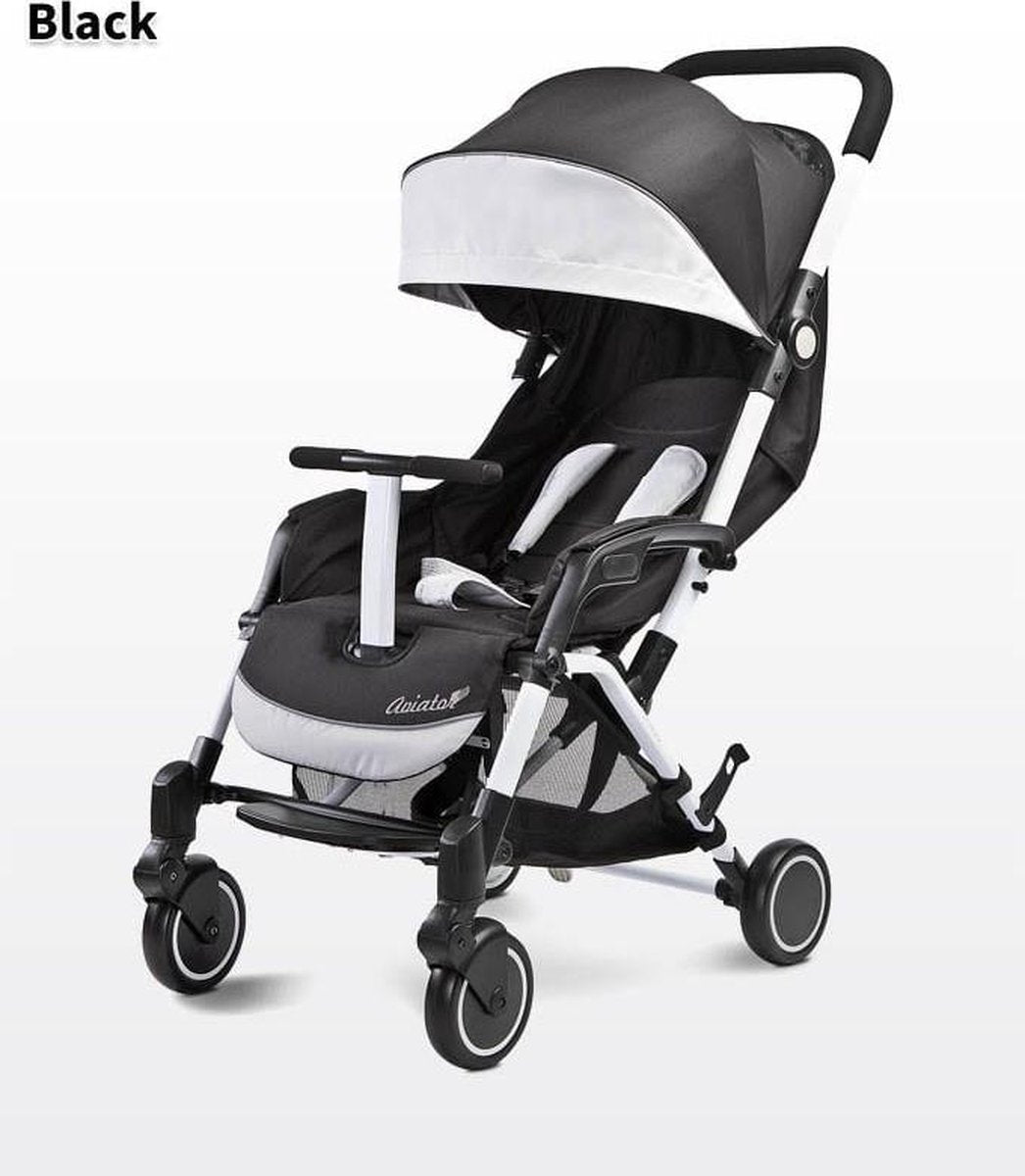 Buggy Caretero Aviator zwart de ideale wandelwagen.