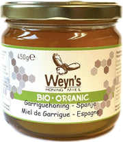 Biologische garrigue honing vloeibaar Spanje  - 450g - Weyn's - Honing vloeibaar