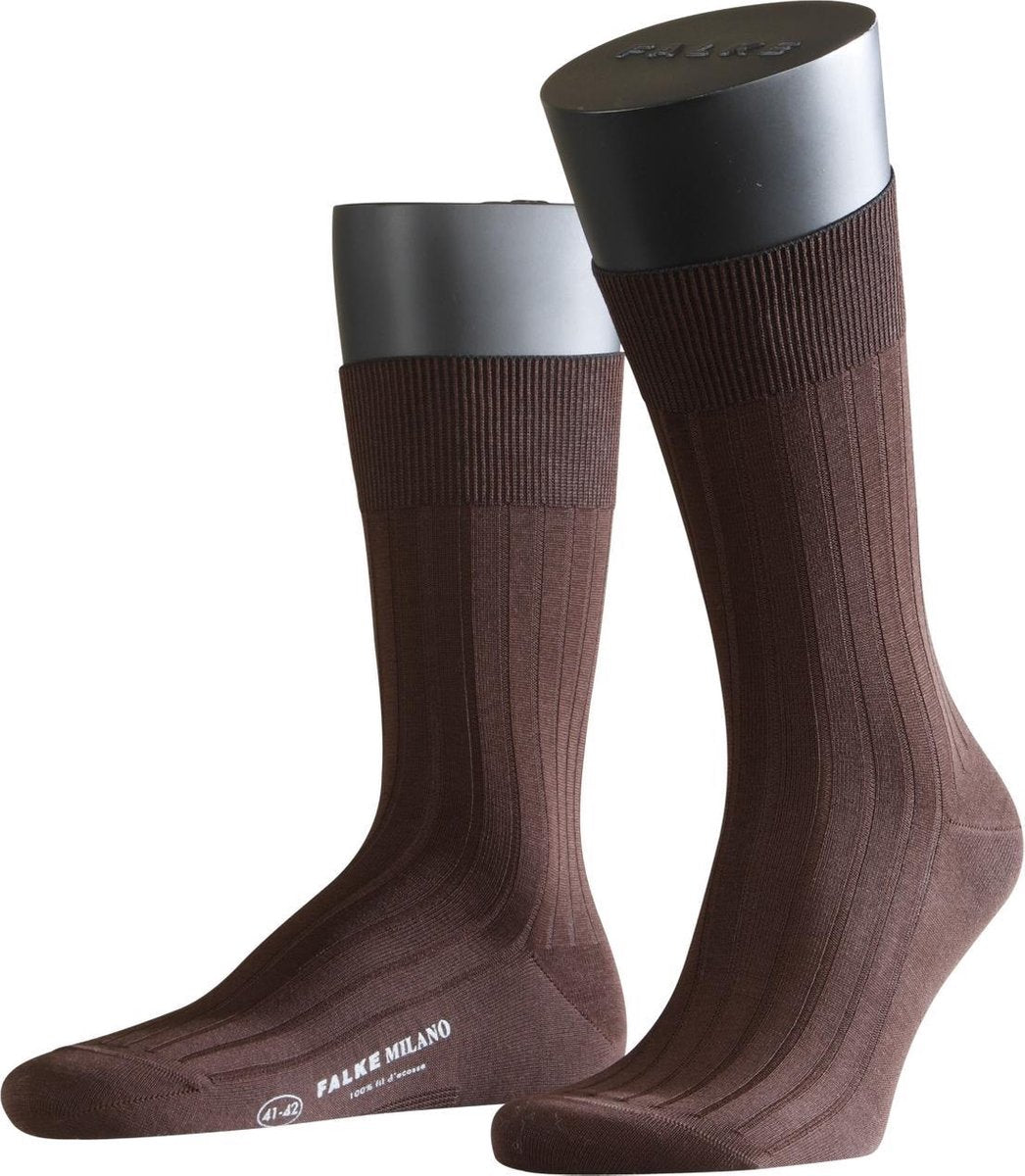 FALKE Milano Fil D'Ecosse Herensok 14683 - Bruin 5930 brown Heren - 41-42