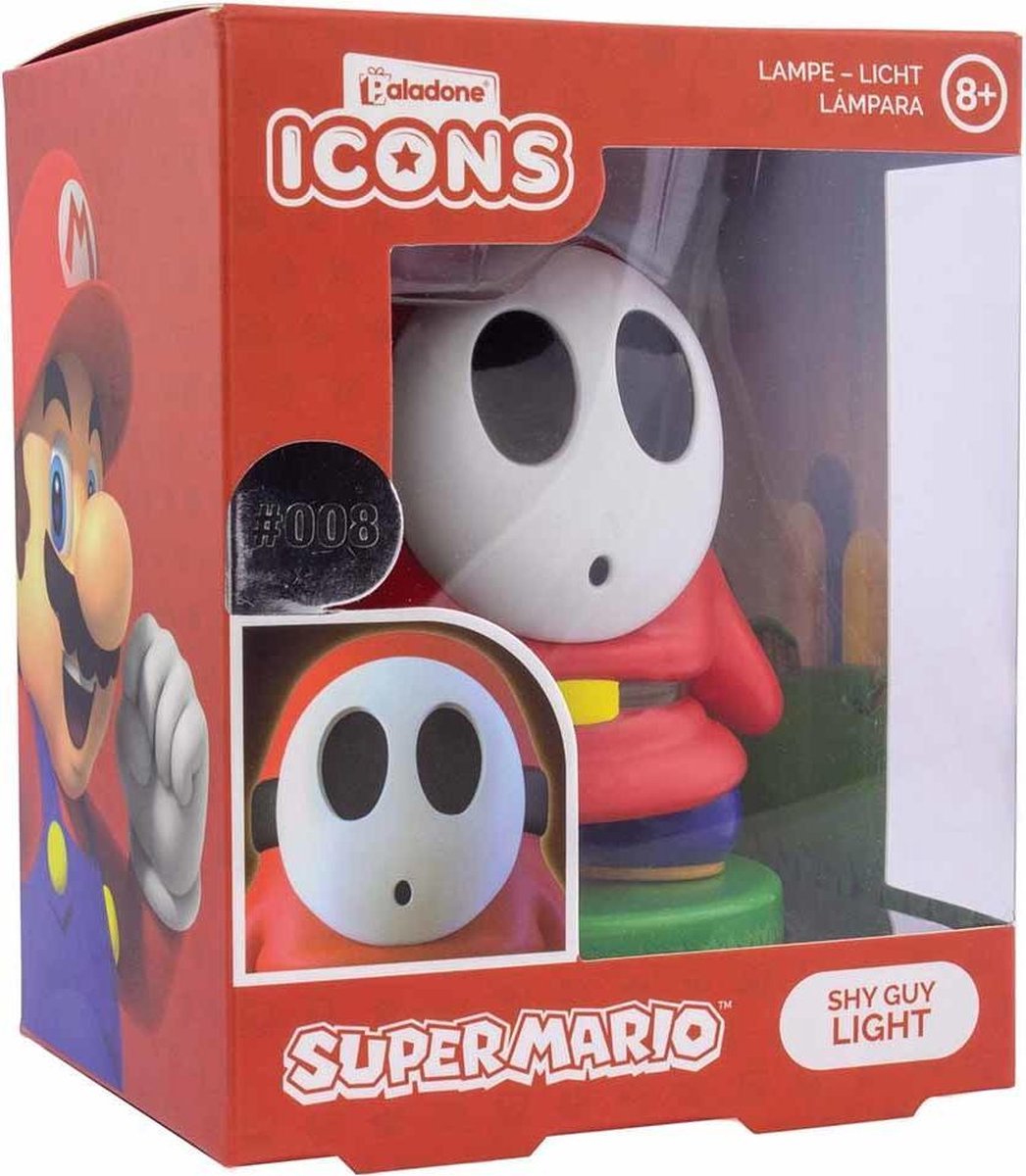 Paladone Super Mario Nachtlamp - Shy Guy Icon Light - 3D Lamp