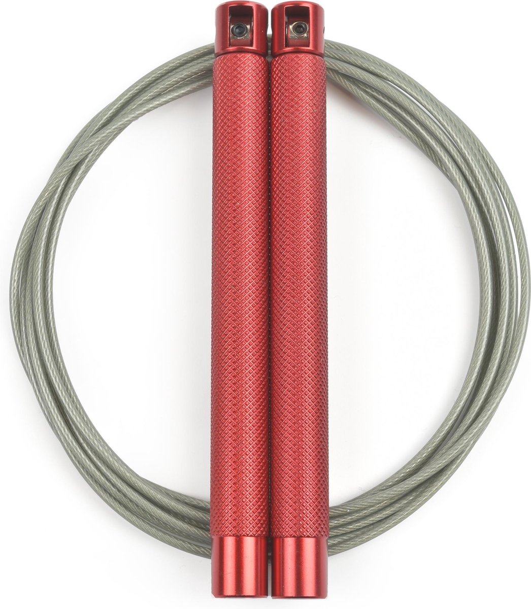 RXpursuit - Speed Rope - Springtouw - Aluminium - Rood-Donker Grijs